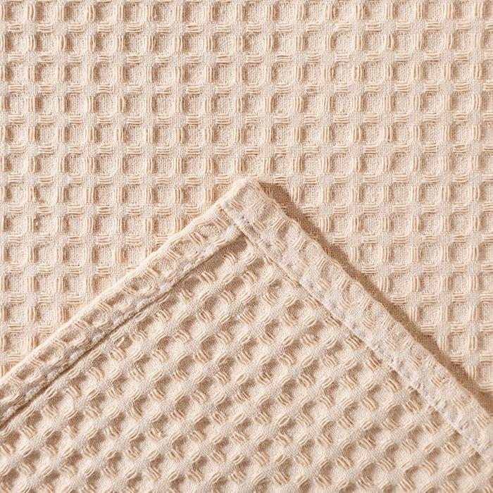 Полотенце вафельное Этель 70х140 см. цвет бежевый, 100% хлопок, пл 240 г/м2 Полотенце вафельное Этель 70х140 см. цвет бежевый, 100% хлопок, пл 240 г/м2