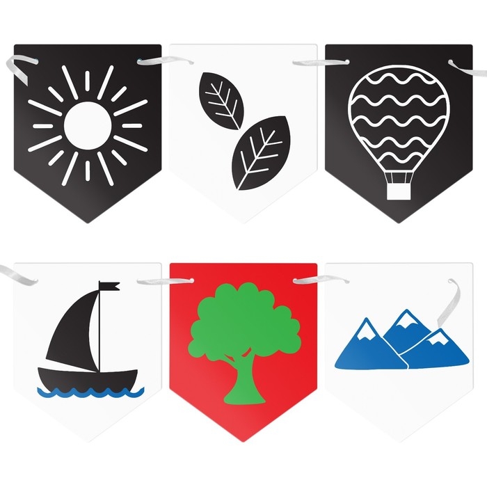 Контрастные картинки для новорождённых &laquo;Узоры&raquo;, 10 карт, 0+