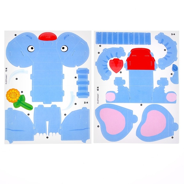 Набор для творчества создние 3D фигурки &laquo;Слон&raquo;