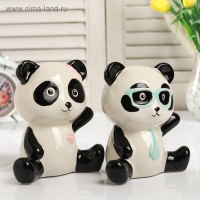 Копилка керамика "Модная панда" МИКС 16х14,5х9,5 см Копилка керамика "Модная панда" МИКС 16х14,5х9,5 см