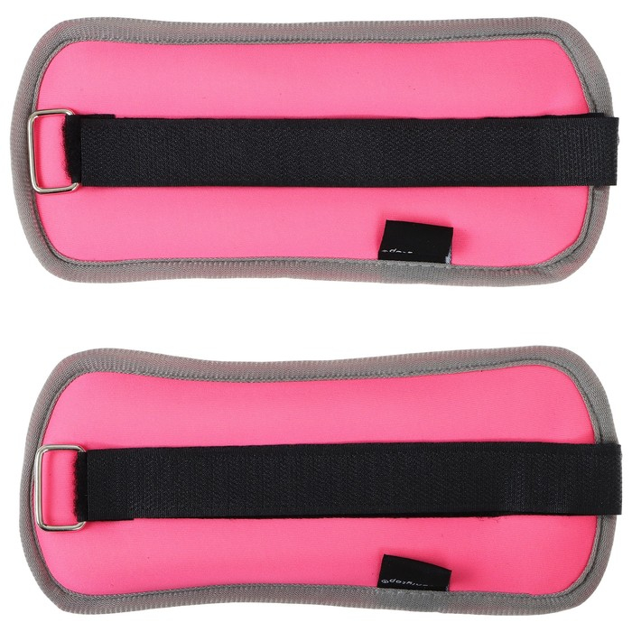 Утяжелители неопреновые ONLYTOP, 2 шт. х 0,25 кг, цвет розовый