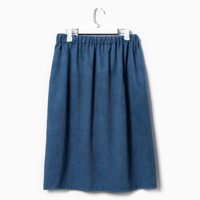 Полотенце для бани Этель, цв. синий, муж. килт 75х150 см, 100% полиэстер, 300 г/м2