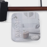 Вешалка для брюк и юбок LaDо́m Sombre, 31&times;12 см, с зажимами, цвет коричневый