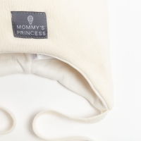 Шапка &laquo;Мамина принцесса&raquo; для девочки, цвет молочный, размер 42-46