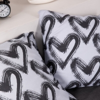 Постельное бельё Евро Ночь Нежна Dark love, 200х215см, 200х215см, 70х70см 2шт, бязь, хлопок, 120 гр Постельное бельё Евро Ночь Нежна Dark love, 200х215см, 200х215см, 70х70см 2шт, бязь, хлопок, 120 гр