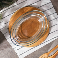 Набор форм для запекания и выпечки из жаропрочного стекла Доляна &laquo;Фуэго&raquo;, 1,5/2,1/3 л, 3 шт