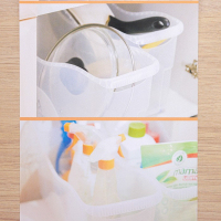 Контейнер для хранения хозяйственный на колёсиках, 10 л, 46&times;16&times;23,5 см, прозрачный