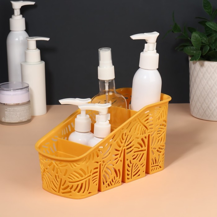 Органайзер для хранения, 4 секции, 20 &times; 10 &times; 10,5 см, цвет МИКС