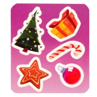 Игрушка-сюрприз &laquo;Новогодний Мяк-жмяк&raquo;, мялка, наклейки, МИКС