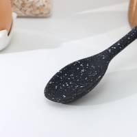 Ложка гарнирная Доляна &laquo;Орион&raquo;, силикон, 21&times;4,3 см, цвет чёрный