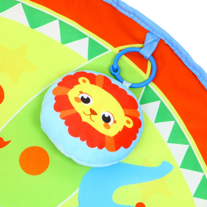 Развивающий коврик «Мягкие малыши», 4 мягкие игрушки, d80см, виды МИКС, Крошка Я Развивающий коврик «Мягкие малыши», 4 мягкие игрушки, d80см, виды МИКС, Крошка Я