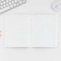 Тетрадь в клетку, 96 листов А5 на скрепке, &laquo;1 сентября: Flowers&raquo; ,обложка мелованный картон 230 гр внутренний блок №1, белизна 96%