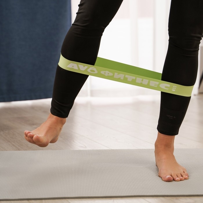 Набор фитнес-резинок ONLYTOP &laquo;Авокадо&raquo;: нагрузка 10, 14, 22 кг, 3 шт., 30х5 см