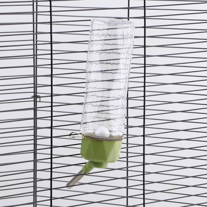 Поилка для животных, 500 мл, крепление-пружинка, зелёная Поилка для животных, 500 мл, крепление-пружинка, зелёная