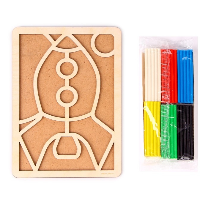 Пластилиновые картинки &laquo;Ракета&raquo; 148х210 мм