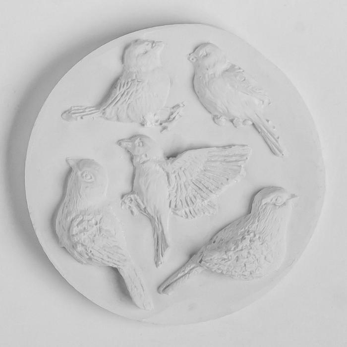 Молд силикон Молд силикон "Птицы" 1,5х3,5 см-1,5х4,5 см МИКС