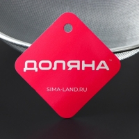 Сито для просеивания Доляна &laquo;Хозяюшка&raquo;, d=16 см, цвет красный