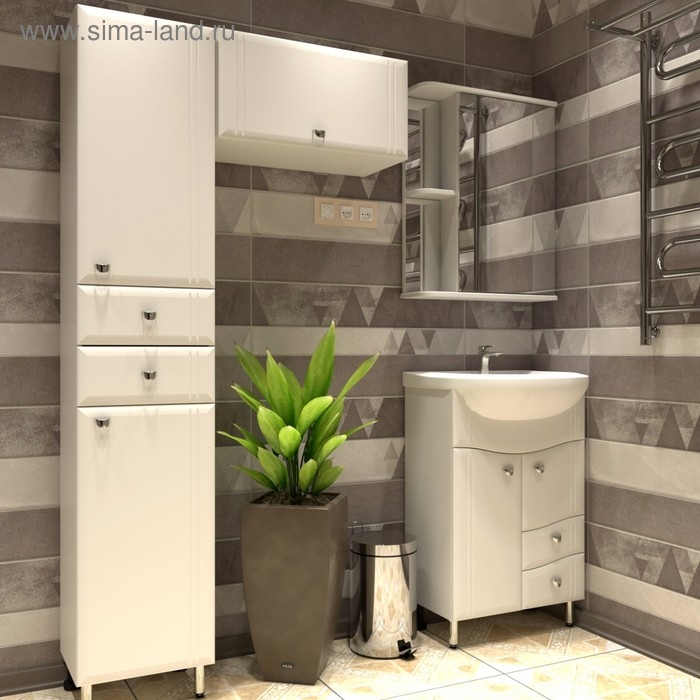 Комплект мебели: Тумба "Тура 55" + раковина "Исеть 55", 30,6 х 82 х 49,5 см