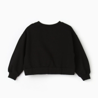 Комплект для девочки (свитшот, брюки), цвет чёрный, рост 116 см Комплект для девочки (свитшот, брюки), цвет чёрный, рост 116 см