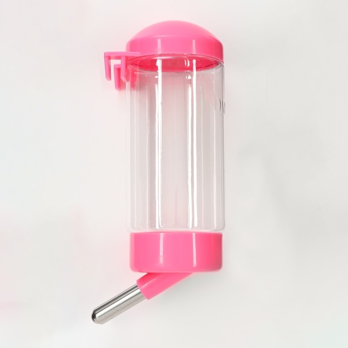 Поилка для клетки, 400 мл, 9 х 6 х 20 см, розовая Поилка для клетки, 400 мл, 9 х 6 х 20 см, розовая