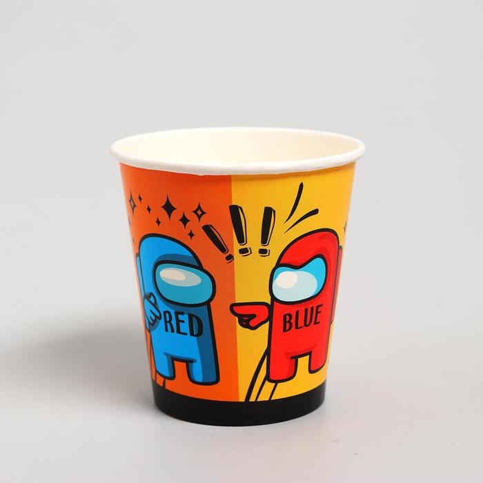 Стакан бумажный «Игра среди нас», набор 6 шт., 250 мл Стакан бумажный «Игра среди нас», набор 6 шт., 250 мл