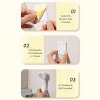 Светильник "Тренти" LED 3Вт USB белый 2х6,5х19 см