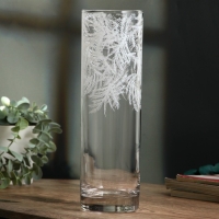 Ваза для цветов, новогодняя «Новый год: Ель» стеклянная, прозрачная, 26,3 см Ваза для цветов, новогодняя «Новый год: Ель» стеклянная, прозрачная, 26,3 см