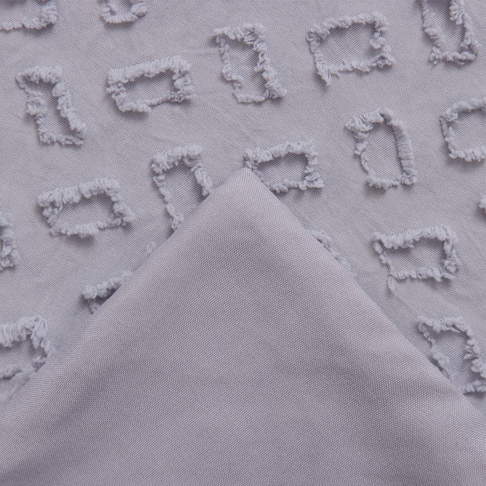 Постельное бельё LoveLife Tufting 2сп Постельное бельё LoveLife Tufting 2сп "Квадрат" 175*215см,200*230см,50*70см-2шт, цвет серо-сиреневый,110 г