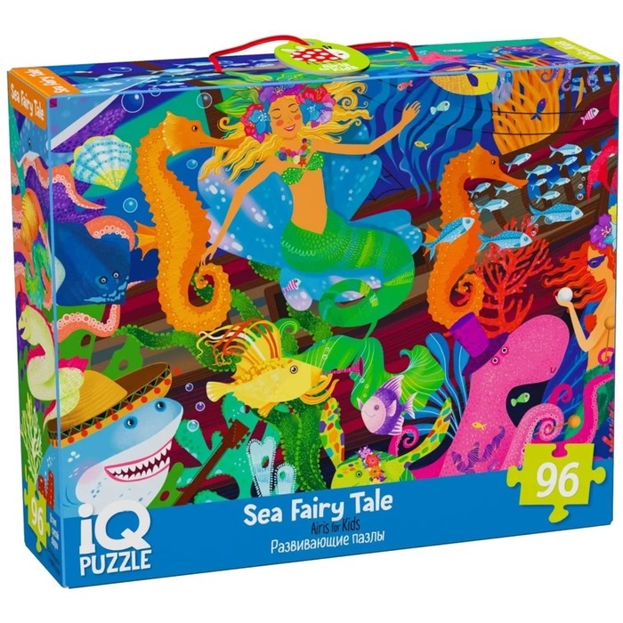 IQ пазл с развивающей игрой &laquo;Морская сказка&raquo;, 96 элементов, 6+