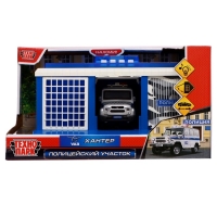 Игровой набор &laquo;Гараж полицейского участка с УАЗ Хантер&raquo;, 22 см, ворота, световые и звуковые эффекты