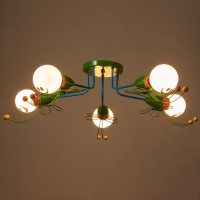 Люстра "Букашки" 5хЕ27 зеленый 68х68х25 см BayerLux Люстра "Букашки" 5хЕ27 зеленый 68х68х25 см BayerLux