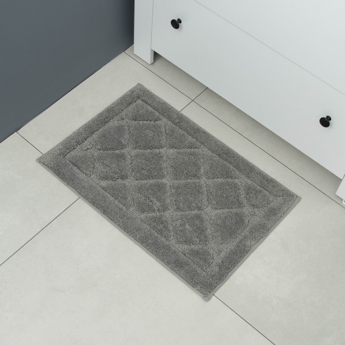 Коврик для дома Доляна «Шамбор», 40×60 см, цвет серый Коврик для дома Доляна «Шамбор», 40×60 см, цвет серый