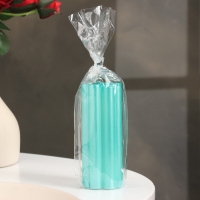 Свеча-цилиндр "Четырехлистник", 4,5х10,5 см, тиффани, металлик, 6 ч Свеча-цилиндр "Четырехлистник", 4,5х10,5 см, тиффани, металлик, 6 ч