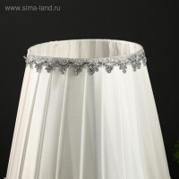 Лампа настольная "Румба" 1х40Вт Е27 хром 28х28х45 см RISALUX