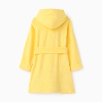 Халат для девочки, цвет светло-жёлтый, рост 98 см