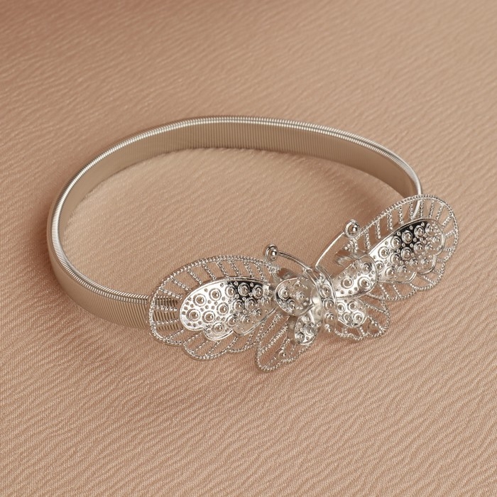 Подхват для штор &laquo;Бабочка&raquo;, 9 &times; 3 см, 23,5 см, цвет серебряный