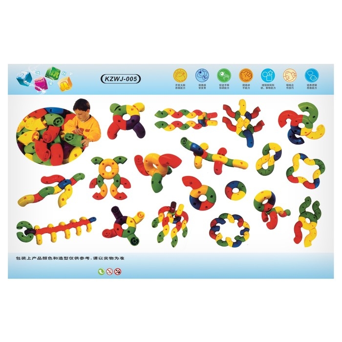 Конструктор обучающий &laquo;Пазл змейка&raquo;