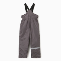 Брюки детские утеплённые, цвет графит, рост 104 см