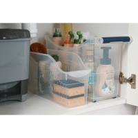 Контейнер для хранения на колёсиках, 10 л, 46,2&times;16,2&times;27,2 см, с ручкой, цвет прозрачный