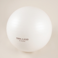 Фитбол Sima-Land Home, d=75 см, 1000 г, антивзрыв, цвет белый Фитбол Sima-Land Home, d=75 см, 1000 г, антивзрыв, цвет белый