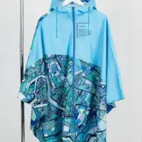 Дождевик-пончо AquaStop взрослый на заказ, разноцветный, единый размер