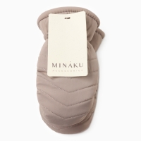 Варежки зимние детские MINAKU, цвет бежевый, 18см