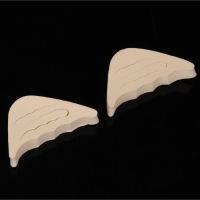 Вставки для уменьшения размера обуви, регулируемые, 7 &times; 3 см, пара, цвет бежевый