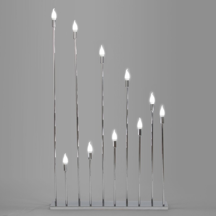 Торшер "Онлайн" 10хЕ14 40Вт хром 100х13,5х170см