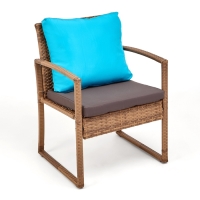 Набор садовой мебели: 2 кресла 56 x 59 x 78 см, стол 43 x 43 х 39 см