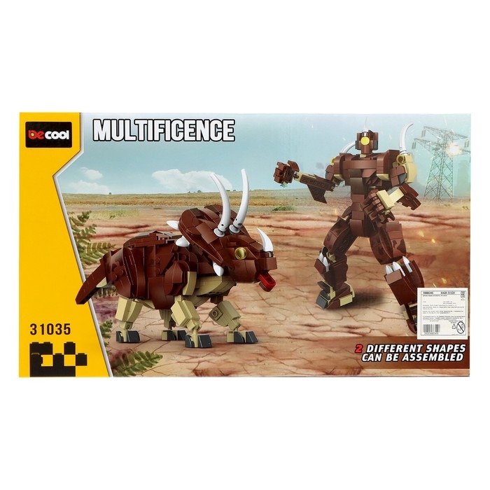 Конструктор Дино «Трицератопс», 404 детали Конструктор Дино «Трицератопс», 404 детали