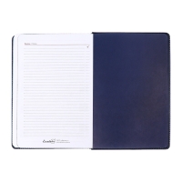 Ежедневник датированный 2025 года, ESCALADA, A5 176 листов, твердая обложка кожзам с поролоном, блинтовое тиснение, перфорация на обложке, блок 70 г/м2, синий