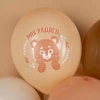 Шар латексный 12" &laquo;Нежные зверята&raquo;, пастель, 2 ст., набор 25 шт., МИКС