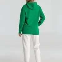 Толстовка с капюшоном унисекс Hoodie, зеленая, размер S