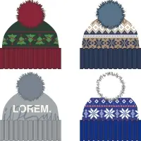 Шапка Joyful на заказ, полушерсть Шапка Joyful на заказ, полушерсть